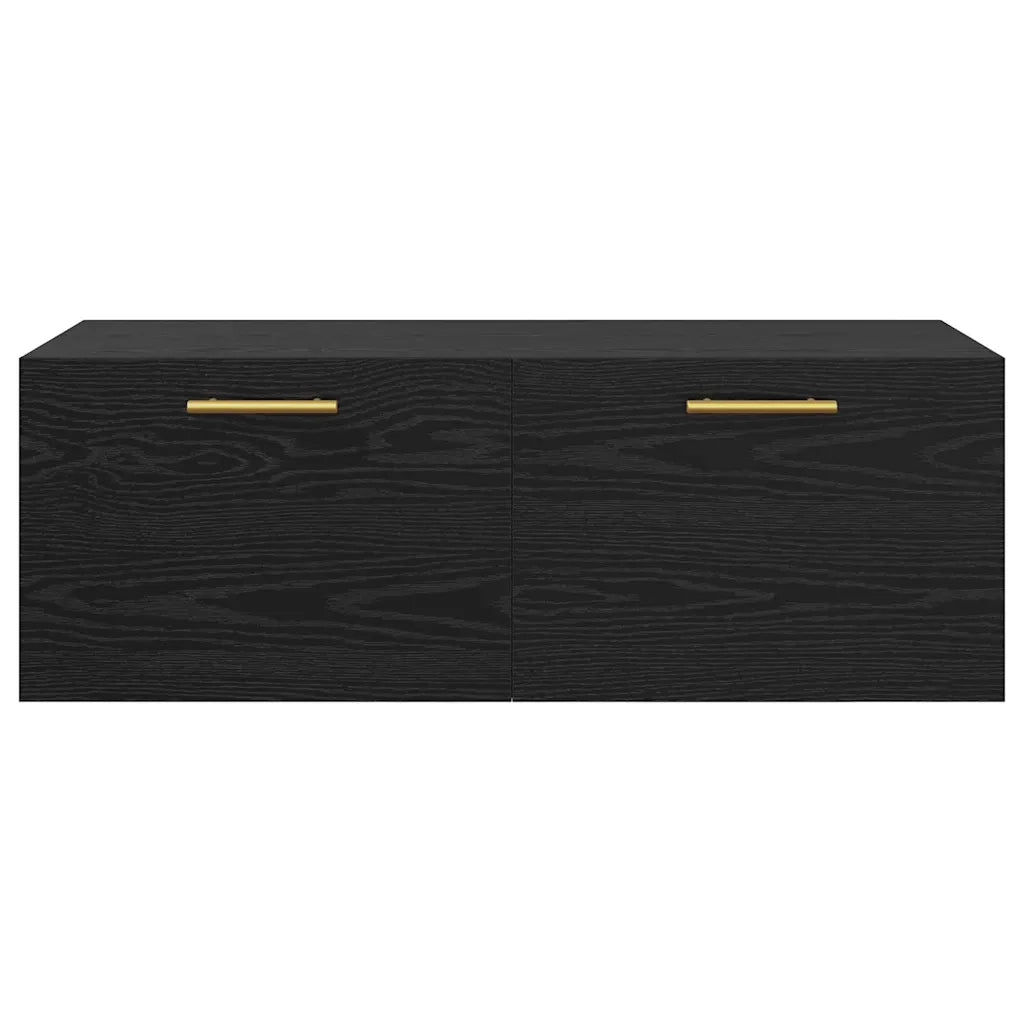 Armadietto a muro Rovere nero 100 x 36.5 x 35 cm 879566
