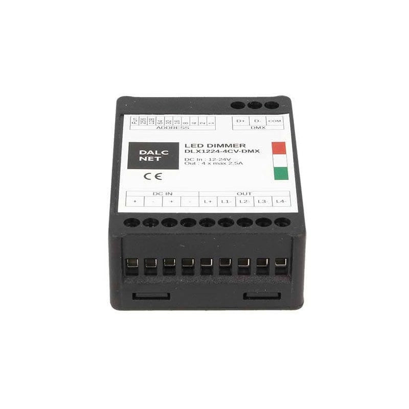 DLX1224-4CV-DMX Led Dimmer DMX512 4 Canali RGB RGBW