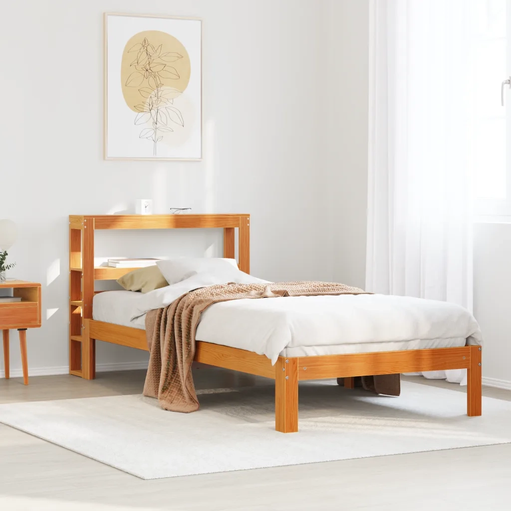 vidaXL Letto senza Materasso Marrone Cera 90x190 cm in Legno di Pino