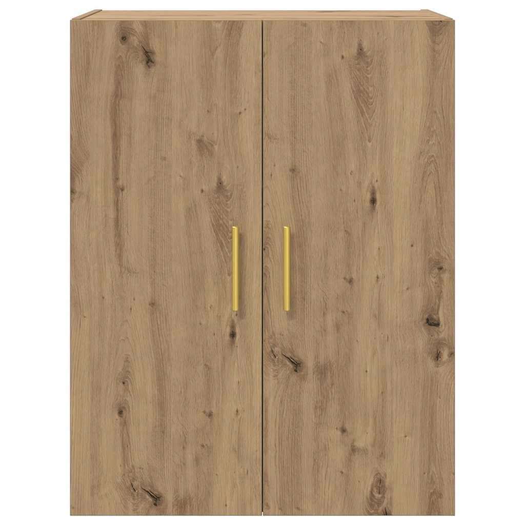 Set di 2 moderni pensili con 4 ante portaoggetti 69 x 34 x 90 cm finitura rovere ingegnerizzato 02_0056041