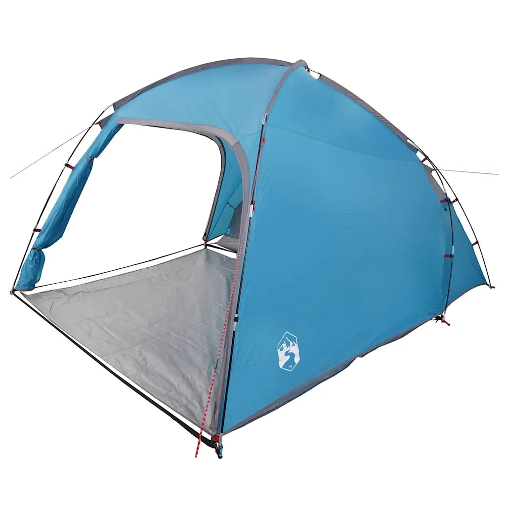 Tenda Capanna con tetto-Tenda da campeggio Blu 370 x 230 x 185 cm taffet¨¤