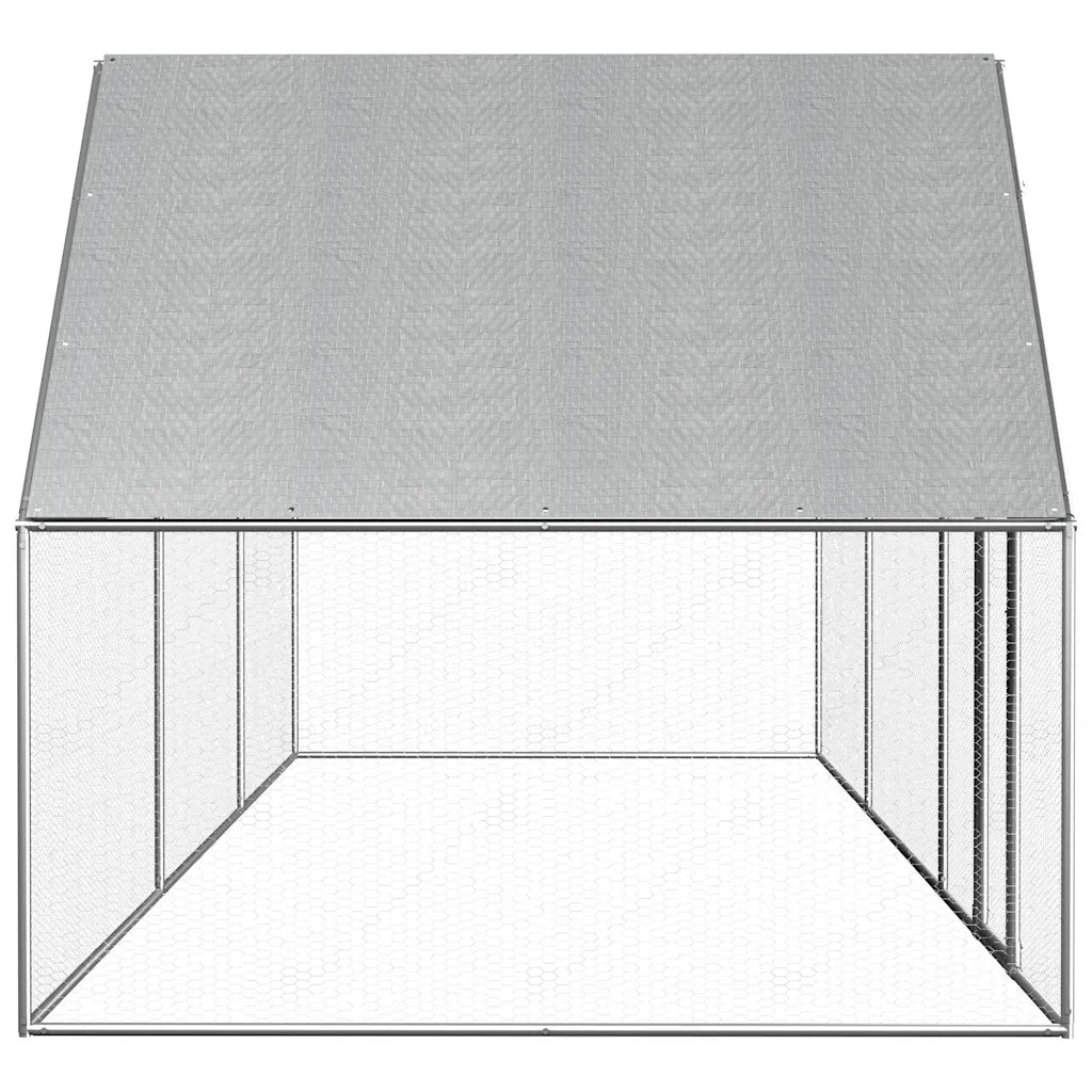 Pollaio 6x2x2 m in Acciaio Zincato CFW6328255