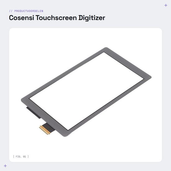 Digitizzatore di alta qualità - Touchscreen - Sostituzione vetro - Compatibile con Switch Lite - Duraturo - Riparazione professionale - Schermo