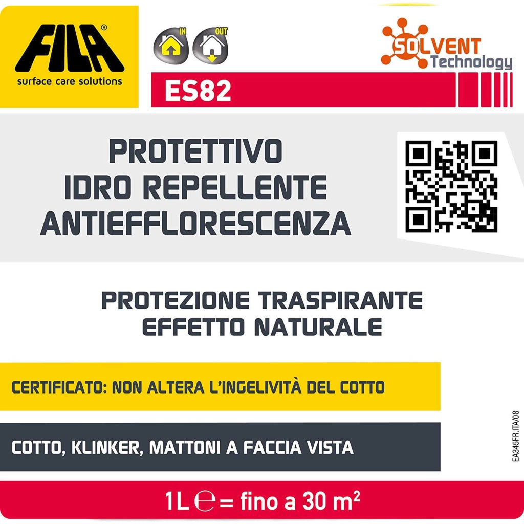 Fila Es82 Lt.1 Protettivo Idrorepellente Antiefflorescenza Base Solvente
