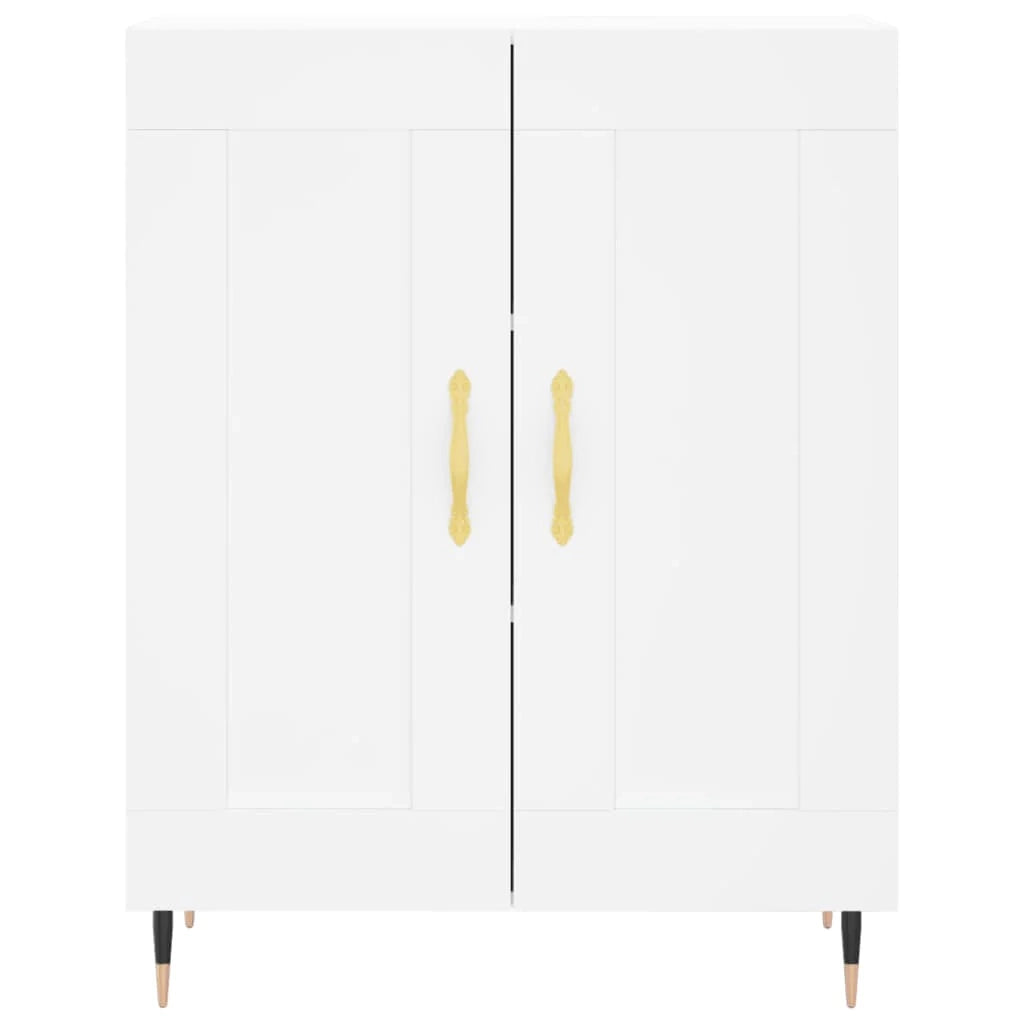 Buffet credenza cassettiera mobiletto mobile contenitore organizer cucina soggiorno salotto alto 69,5 x 34 x 180 cm legno ingegnerizzato bianco 02_0032679