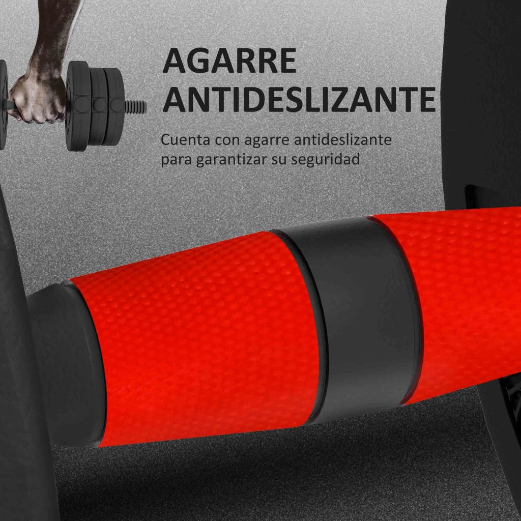 Set di manubri regolabili 20 kg 2 in 1 con barre di collegamento e prolunga ¨C zephmum ¨C nero