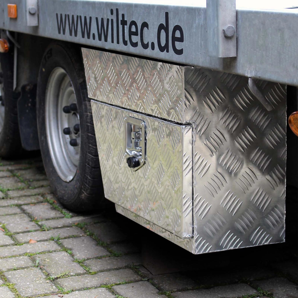 Cassetta porta attrezzi camion lato sinistro, alluminio 60x25x40cm max 50 l Gavone sottoscocca