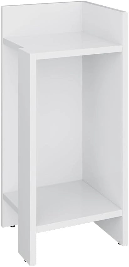 Comodino Lenar, Grigio, 27 x 60 cm, adatto come piano d’appoggio in camera da letto, soggiorno o corridoio