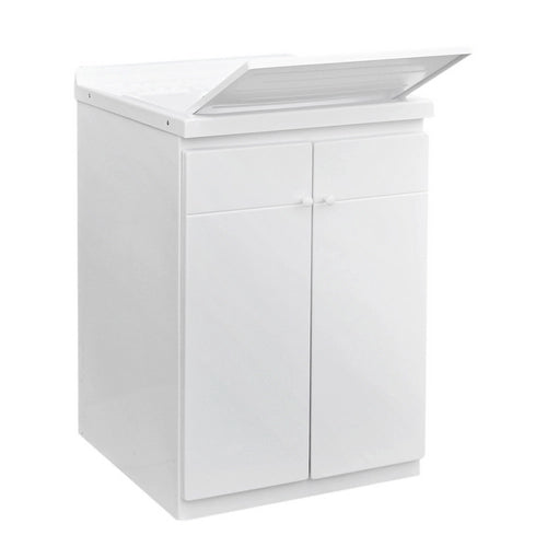LAVATOIO CON MOBILE IN ABS E CON TAVOLA IN POLIPROPILENE- L cm. 60  x  P cm. 50 (2 ante)- DH- pezzi 1