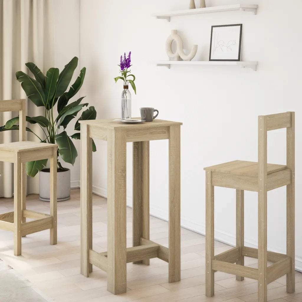 Tavolo da Bar Rovere Sonoma 51x50x103,5 cm in Legno Multistrato