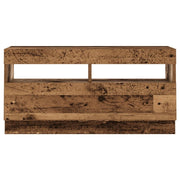 Mobile TV multimediale scaffale TV credenza mobile TV sala da pranzo soggiorno camera da letto con luci LED legno vecchio legno ingegnerizzato 02_0026838