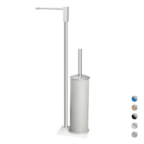 PIANTANA COLONNA PORTA SCOPINO EASY Grigio Tortora - Cromo DH