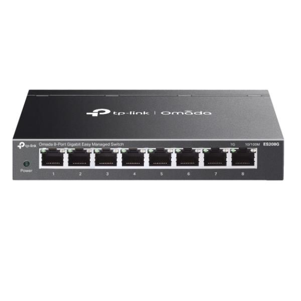 Tp-link omada es206gp switch di rete gestito gigabit ethernet (10/100/1000) supporto power over ethernet (poe) nero