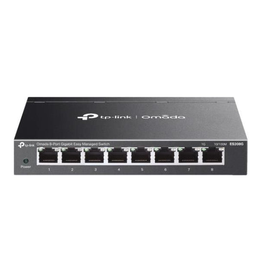 Tp-link es208g switch di rete gestito gigabit ethernet (10/100/1000) nero