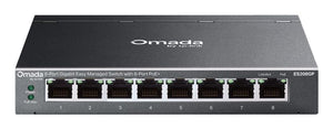 Switch 8p lan gigabit poe+ tp-link es208gp easy managed  4p gigabit poe  (integ,contr.omada sdn)