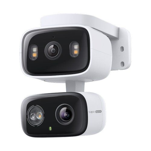 Videocamera sorveglianza tapo tc34 dual lens pan&tilt white