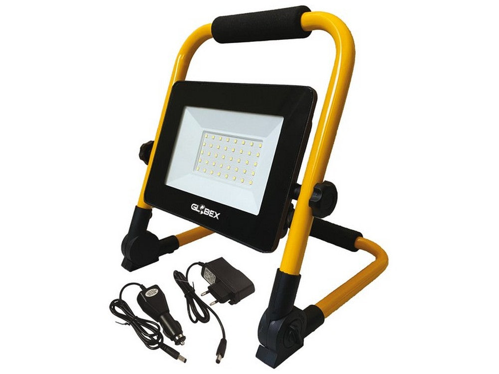 proiettore a led portatile e ricaricabile con supporto 20w 4000k cod:ferx.vit50232