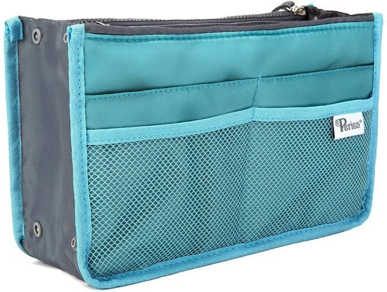 Organizzatore di Borsa a Mano - Tassista - Piccolo, Medio & Grande (Azzurro, Medio)