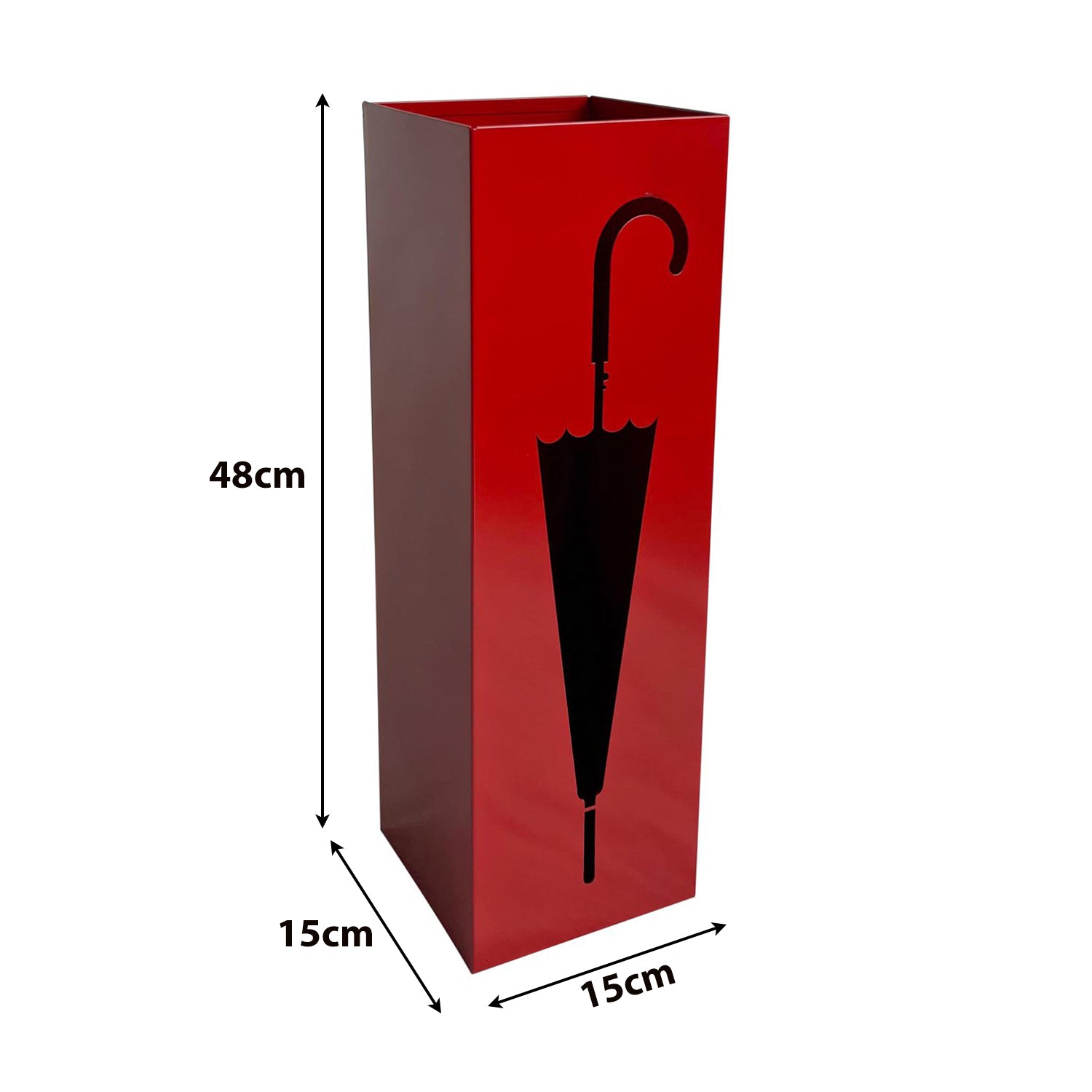 Marvin Portaombrelli Nuvia in Metallo da Esterno Interno Design Ingresso Ufficio Negozio Casa Origina ROSSO LUCIDO_49925