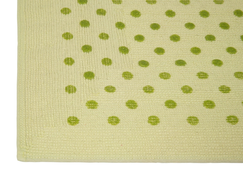 Tappeto Casa Bagno Cotone Spugna Morbida Tinta Unita Antiscivolo Sirio Erba - 50x80 - Erba
