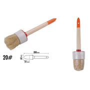 Trade Shop - Pennello Pittura Maniglia In Legno Setole Naturali A Testa Tonda 51mm 20" 90298 -