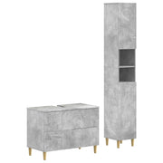 Set di Armadi da Bagno da 2 Pezzi ARNHEM Grigio Cemento 3417525