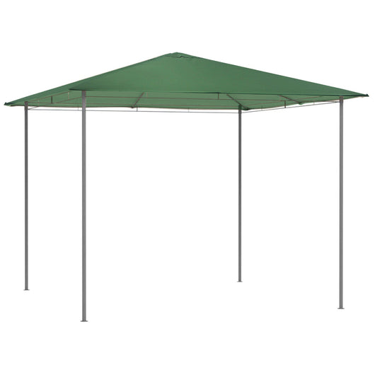 Gazebo da Giardino 3x3 cm Verde per Esterno Copertura in Poliestere Resistente