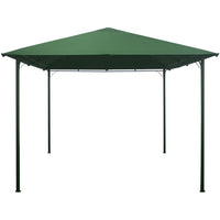 Gazebo da Giardino 3x3 cm Verde per Esterno Copertura in Poliestere Resistente
