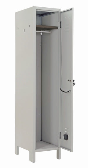 armadio spogliatoio 1 posto kit con serratura dimensioni cm 35x36x179 h grigio cod:ferx.12113