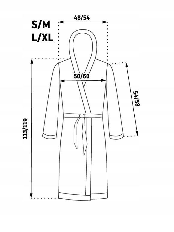 Accappatoio Queen White Collar L