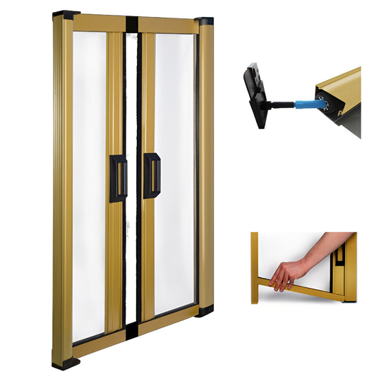 ZANZARIERA PER PORTE AVVOLGIBILE MOD.IRS OPERA 280X240 CM ORIZZONTALE RIDUCIBILE COLORE: BRONZO