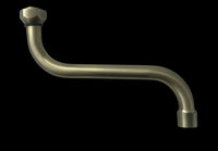 Ricambio per rubinetto canna bronzata a S attacco 3/4 cm 18