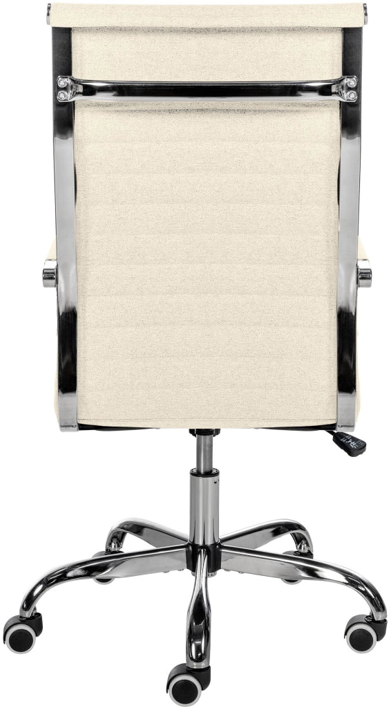 Sedia Da ufficio Amadora crema,Tessuto