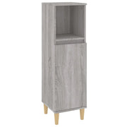 Mobile bagno moderno con vani contenitori flessibili 30 x 30 x 100 cm realizzato in legno composito Sonoma grigio 02_0048405