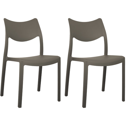 Marvin Sedia In Polipropilene Manu Arredo di Design Sedia per Esterno e Interno Impilabile Sedie pe 2 SEDIE MANU TORTORA