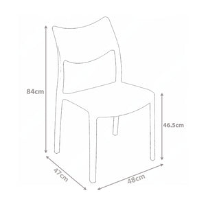 Marvin Sedia In Polipropilene Manu Arredo di Design Sedia per Esterno e Interno Impilabile Sedie pe 1 SEDIA MANU TORTORA
