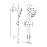 Saliscendi serie circe con risparmio acqua