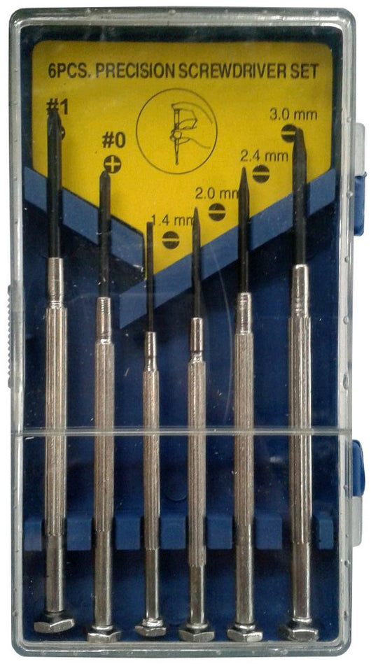 cacciaviti per orologiaio set 6 pz rif.76370* cod:ferx.12129