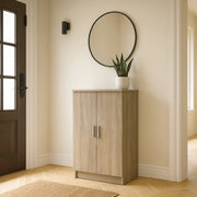 Mobile Portascarpe Abram, Scarpiera 6 Ripiani, 35.3x54.6x108.4h cm Marrone Rovere