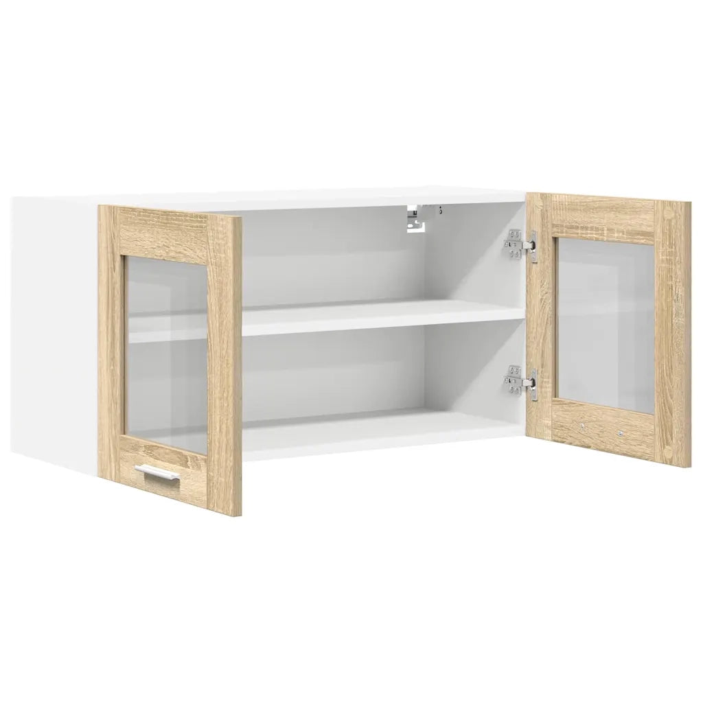 Armadio pensile Quercia Sonoma e Bianca 80 x 31 x 40 cm 884230