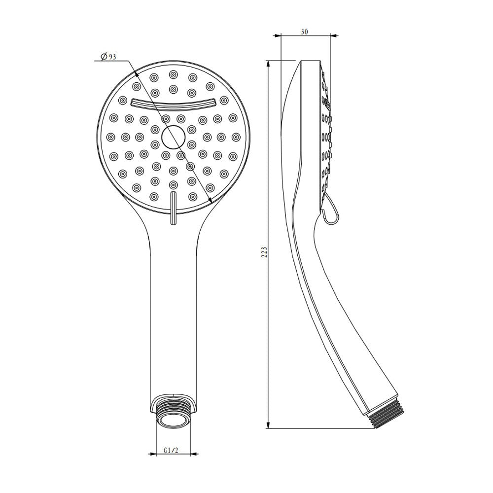 Doccino serie ninfea 2 getti cromato