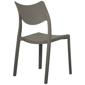 Marvin Sedia In Polipropilene Manu Arredo di Design Sedia per Esterno e Interno Impilabile Sedie pe 4 SEDIE MANU TORTORA