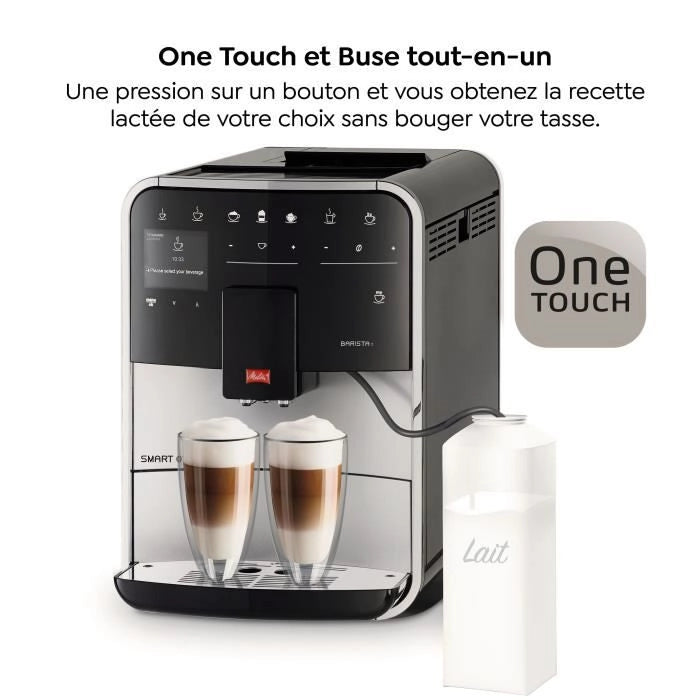 MELITA F831-101 Barista T Smart - Argento (senza serbatoio del latte)