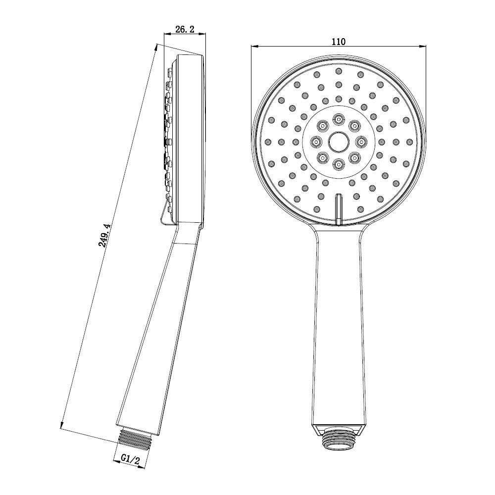Doccino serie candy design quadro 3 getti