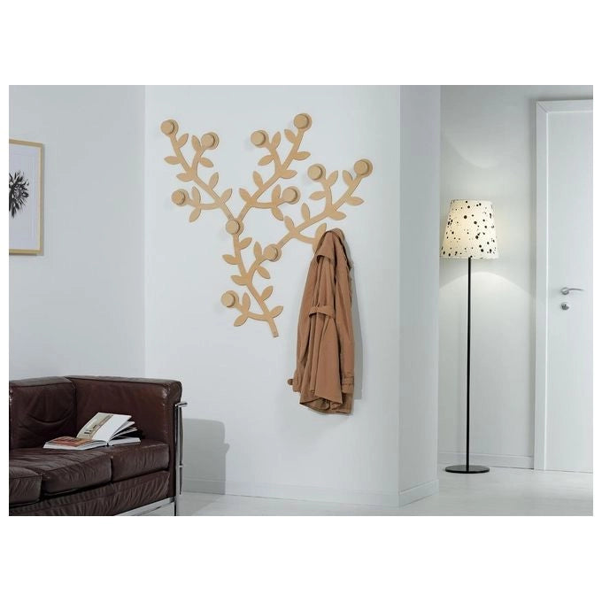 Foppapedretti 9900407210 Appendialbero Appendiabiti da Parete Modulare 3 Ganci in MDF e Plastica colore Bianco