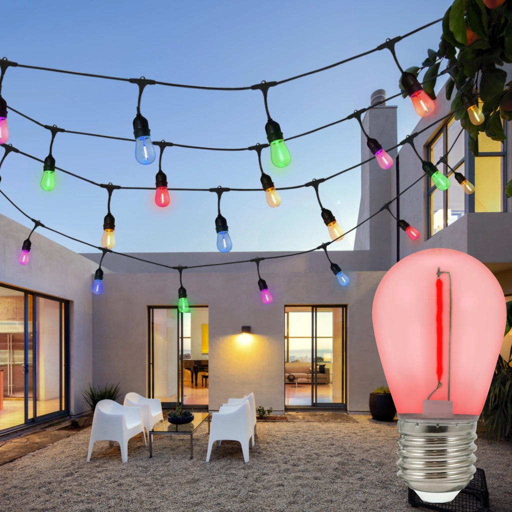 Duopack 2 Lampadine LED neon rosse 2200K E27 36V Polux