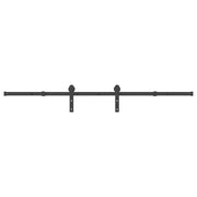 Kit di Binari per Porte Scorrevoli 200 cm Acciaio Nero CFW9843587