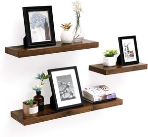 Valora SHELF 80CM Mensola da parete in MDF marrone rustico per soggiorno