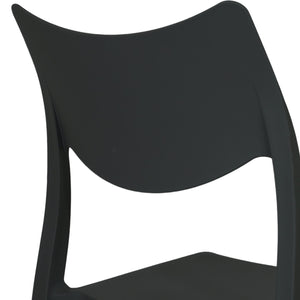 Marvin Sedia In Polipropilene Manu Arredo di Design Sedia per Esterno e Interno Impilabile Sedie per G 2 SEDIE MANU NERO