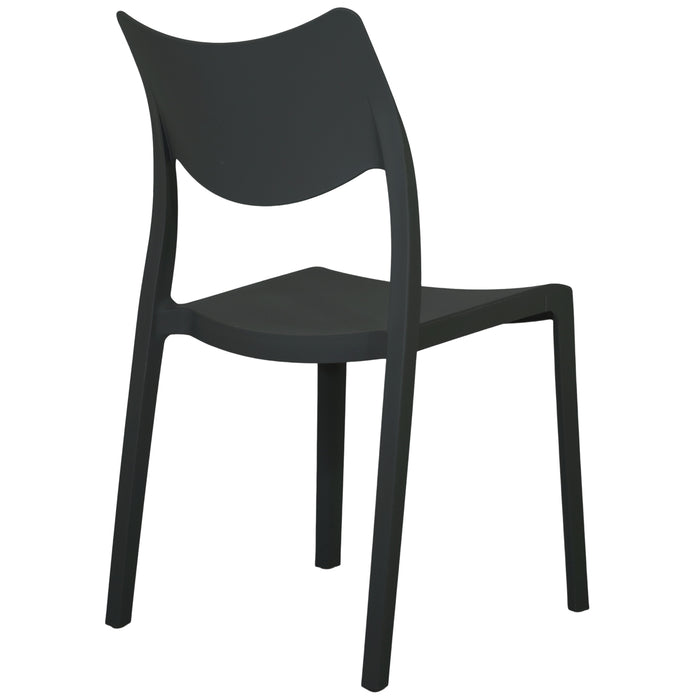 Marvin Sedia In Polipropilene Manu Arredo di Design Sedia per Esterno e Interno Impilabile Sedie per G 2 SEDIE MANU NERO